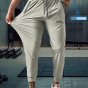 Resim Yumuşak ve Rahat Nem Emici Erkek Spor Uzun Pantolonu, Fermuarlı Cepler, Elastik Bel Tasarımı, Klasik Düz Renkli Çok Yönlü Dar Kesim Açık Hava Pantolonu, Belinde Bağcığı Olan Nefes Alabilir Çabuk Kuruyan Rahat Pantolon, Egzersizler, Günlük Geziler, Evde Dinlenme ve Açık Hava Aktiviteleri için Uygundur. 