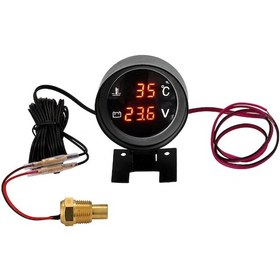 Resim Hallow Yuvarlak Led Dijital Araç Kamyon Su Sıcaklığı Ölçer K13714r 