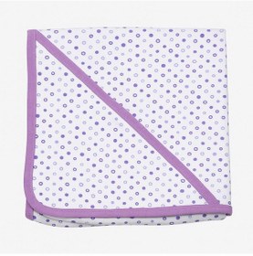 Resim Puanlı Kız Bebek Penye Battaniye 88x88cm - Standart / Mor Mor 