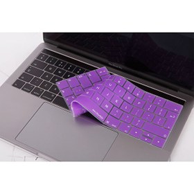 Resim Mor Macbook Pro Klavye Koruyucu Uk(eu) İngilizce Baskı A1706 A1989 A2159 A1707 A1990 Uyumlu 