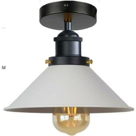 Resim Riolight Metal Beyaz Plofonyer Sarkıt Şapka Çapı:22Cm (538286398) 