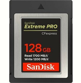 Resim SanDisk 128GB 1700MB/s Extreme PRO CFexpress Type B Hafıza Kartı 