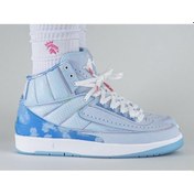 Resim Nike Jordan 2 Retro J Balvin Men's Dq7691-419 Erkek Ayakkabı Buz Mavi 