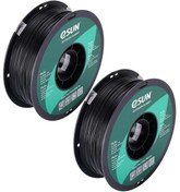 Resim ESUN PLA + x2 Siyah 1.75mm 2li Paket Filament 