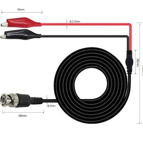 Resim Robizstore-Bnc Krokodil Kablo Osiloskop Ve Sinyal Jeneratörü Probu Test 