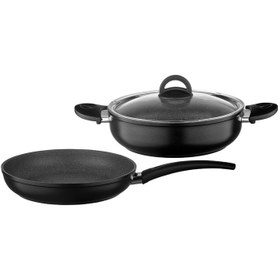 Resim Leggno NEO2121SETS03 3 Parça Granit Set (26cm Derin Tencere-Tava) 