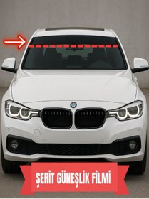 Resim SİYACF 25 CM X 4 METRE ORTA TON ÖN CAM ŞERİT GÜNEŞLİK FİLMİ 