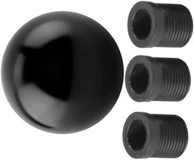 Resim Syrisora Araba Vites Topuzu, Metal Vites Topuzu Vites Kolu Vites Topuzu, Araba Evrensel Manuel Topuz Vites Kafası Yuvarlak Top Şekli (Siyah) 