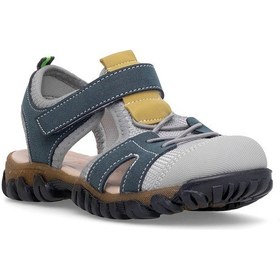 Resim Elit Şa-f-041-25y Filet Erkek Çocuk Düz Sandalet Lacivert - Gri Lacivert - Gri 