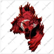 Resim Türk Bayrağı Kurt Bozkurt Sticker 00244 