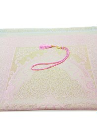 Resim Hediyelik Şantuk Çantalı, Tesbihli, Çeyizlik Seccade Seti - Pembe Pembe 