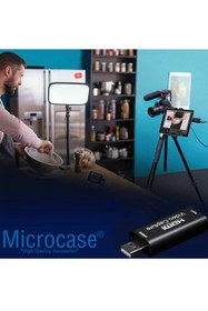 Resim Microcase Usb 2.0 Hdmı Video Capture Video Kayıt Ekran Aktarma Adaptörü - Siyah Al2623 