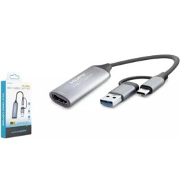 Resim Zemira Hadron HDX7856 HDMI Video Capture Type-C + Usb3.0 4K 30Hz Gri 