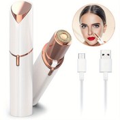 Resim HATTEKER Taşınabilir Elektrikli Epilatör - Kadınlar için USB Şarj Edilebilir Ruj Tıraş Makinesi, Mini Tüy Alma & Kaş Düzeltici 