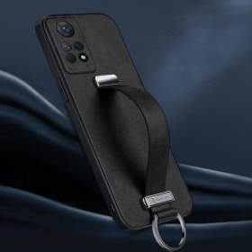 Resim Zebana Xiaomi Redmi Note 11 Pro Kılıf Zebana Classic Deri Kılıf Siyah 