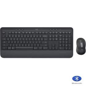 Resim Logitech MK650 Bluetooth & WI-FI Kablosuz Klavye ve Mouse Seti Türkçe Q - Siyah 