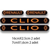 Resim Clio 3d Damla 4'lü Oto Sticker Set 1 