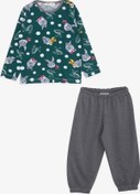 Resim Breeze Kız Bebek Pijama Takımı Tavşancık Desenli 9 Ay-3 Yaş, Yeşil-yeşil Yeşil 