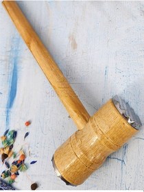 Resim Et Döveceği Dövücü İki Yönlü Et Yumuşatıcı Çekiç Ahşap Saplı 