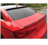 Resim Audi A3 Sedan (2021+) Cam Üstü Spoiler - Piano Black (Parlak Siyah) 