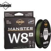 Resim 1 Makara SEAKNIGHT MANSTER W8 II 8 İpli Örgülü Balıkçılık Hattı - 300m/328Yd & 500m/547Yd, Ultra İnce PE Mikrofiber Pürüzsüz Döküm Düşük Görünümlü Yeşil/Karışık Renkli Tuzlu ve Tatlı Su Balıkçılığı İçin 