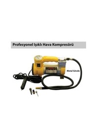 Resim Pro Seri Çelik Gövde Pistonlu 12 V 160 Psi Dakikada 85 Lt Araç Araba Lastik Bot Şişirme Kompresörü 
