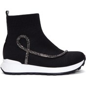 Resim Kadın Siyah Taşlı Bilekli Sneaker Derimod