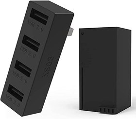 Resim Xbox Serisi X/S için 4 Bağlantı Noktalı USB Hub 2.0, Xbox Serisi X/S Konsolu ile Uyumlu Yüksek Hızlı USB Hub Splitter Genişletme Adaptörü 