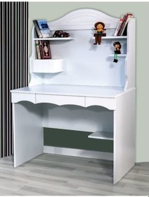 Resim DARDASON KUPON K507 BEYAZ RAFLI BİLGİSAYAR MASASI Beyaz 