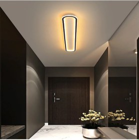 Resim Antrasit Oval 120x16cm Kumandalı,dimli 3 Işık Rengi, Led Tavan La Beyaz - Gri 