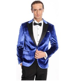 Resim Wessi Kafide Lacivert Slim Fit Erkek Smokin Ceket Lacivert 