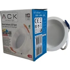 Resim Uzm Light Ack LED Panel Spot 7W Cob 3000-4000-6500K 400LM Beyaz Kasa 