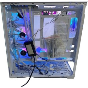 Resim Zoko Alpha 7x120mm Argb Fan+kontrolcü+kumanda Pc Boş Beyaz Kasa 