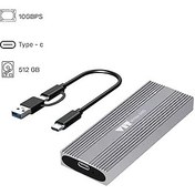 Resim VIT TAŞINABİLİR 512GB HARİCİ SSD | USB 3.1 Gen 2 | 10Gbps | Metal Kasa V512GB 