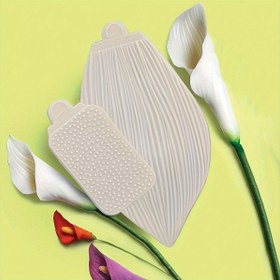 Resim Calla Zambak & Lale Yaprağı Silikon Kalıp Fondan Kek Kalıbı Mutfak Araçları Pişirme Aletleri Cupcake Üstü Süsleme Düğün Doğum Günü Parti Süsleme Kalıbı Yeniden Kullanılabilir 