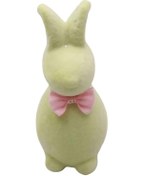 Resim Flockeds Paskalya Tavşanları Süsleme Tavşan Heykeli Çocuklar Ve Yetişkinler İçin Oda Dekorasyonusarı 