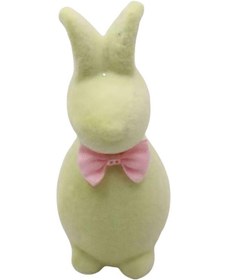 Resim Flockeds Paskalya Tavşanları Süsleme Tavşan Heykeli Çocuklar Ve Yetişkinler İçin Oda Dekorasyonusarı 