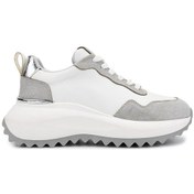 Resim Tamer Tanca Kadın Suni Deri Beyaz/gri/lame Sneakers & Spor Ayakkabı 1009 2220 Bn Ayk Sk25-26 Byz/grı Suet/lame Beyaz 