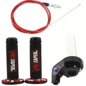 Resim Cloudstore Kırmızı Motorcycle Atv Off-road Hızlı İvme Gaz Kablosu 1200mm Honda Kawasaki Ktm Yamaha Suzuki 