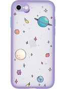 Resim mooodcase Iphone Se 2020 Uyumlu Kamera Lens Korumalı Gezegenler Desenli Lüx Telefon Kılıfı 