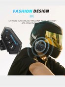 Resim Dynego Intercom Kulaklık Motorcu Intercom Ios Android Uyumlu Suya Dayanıklı Otomatik Cevaplama 