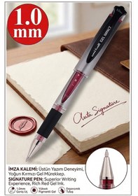 Resim İmza Kalemi 1 Adet Uniball Jetstream 1.0 Mm Roller Pilot Kalem Sx-210 Hızlı Yazı Kalemi Roller Uçlu Likit Mürekkepli Kırmızı 