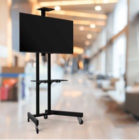 Resim Genel Markalar Tv/fuar Ve Toplantı Odası Video Kamera Askı Aparatlı Metal Tv Sehpası/ünitesi 40”inç – 75”inç 