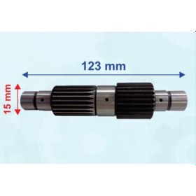 Resim Atv Apachi Şanzıman Mili 2 Frezeli 123-15 Mm Öm 