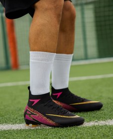 Resim Çoraplı Krampon Futbol Ayakkabı Siyah 