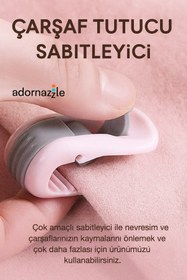 Resim adornazzle Çarşaf ve Nevresim Klips Seti, Nevresim Klipsi, Yorgan Tutucu, İğnesiz Yorgan Tutucu Klips Seti 