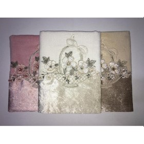 Resim Durul Kadife Fantezi 70x140 Banyo Havlusu 3'Lü 