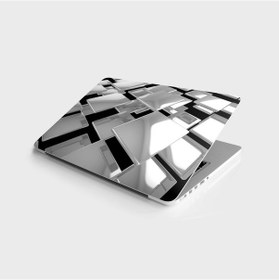 Resim Laptop Sticker Notebook Pc Kaplama Etiketi 3D Kareler 