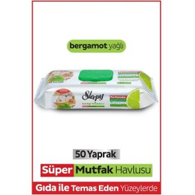 Resim Easy Clean Süper Yüzey Temizlik Mutfak Havlusu&mendili Bergamot Yağlı 50 Yaprak Diğer 