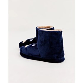 Resim Chirpy Kepü Hayvan Figürlü Kadın Ev Pandufu Düz Taban Tekstil Malzeme 